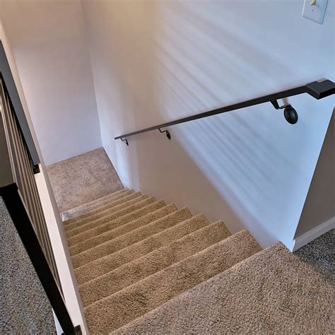 wall mount hand rail|exterior stair handrail wall mounted.